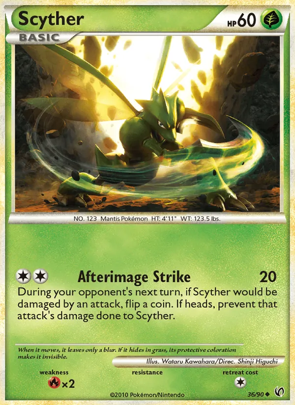 Scyther - Undaunted Pokemon Card