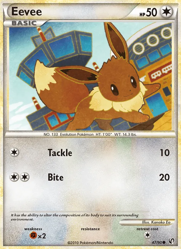 Eevee - Undaunted Pokemon Card