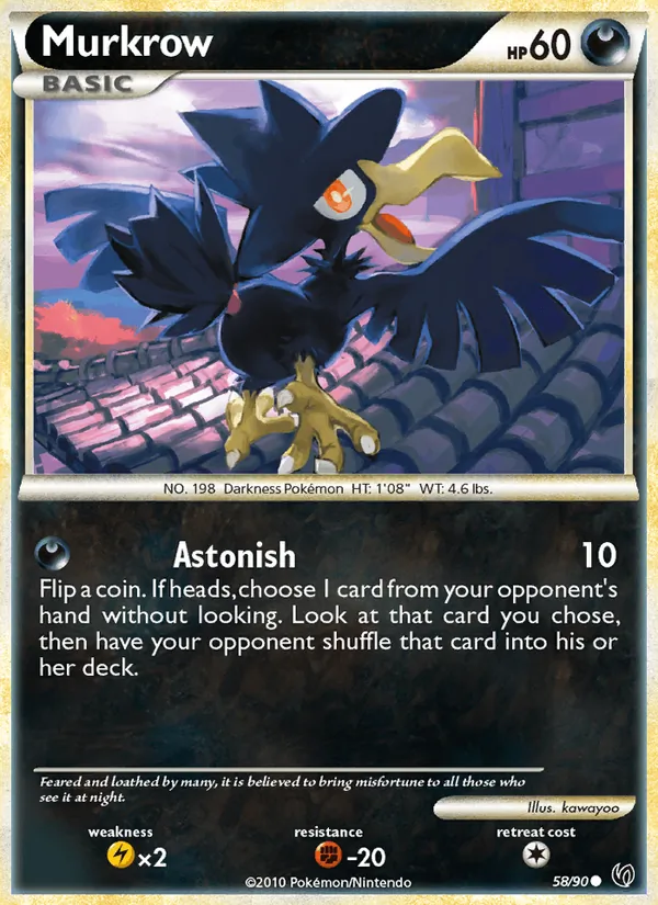 Murkrow - Undaunted Pokemon Card