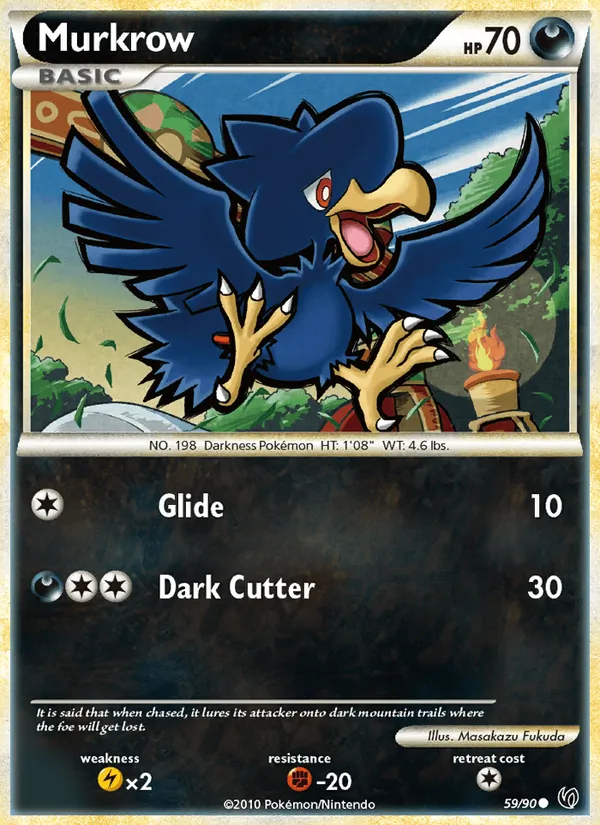 Murkrow - Undaunted Pokemon Card