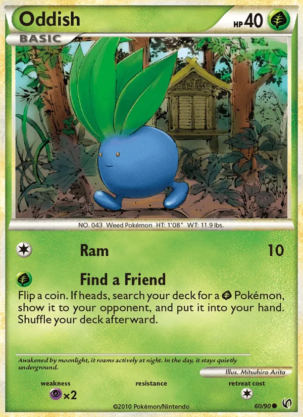 Oddish - Undaunted Pokemon Card