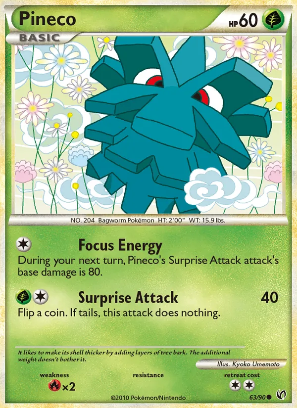 Pineco - Undaunted Pokemon Card