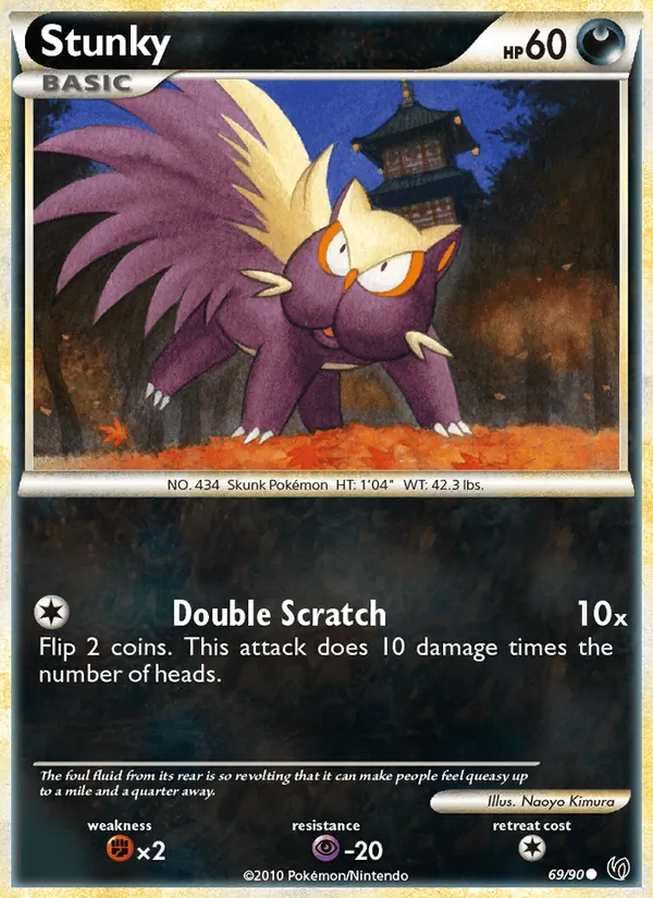 Stunky - Undaunted Pokemon Card