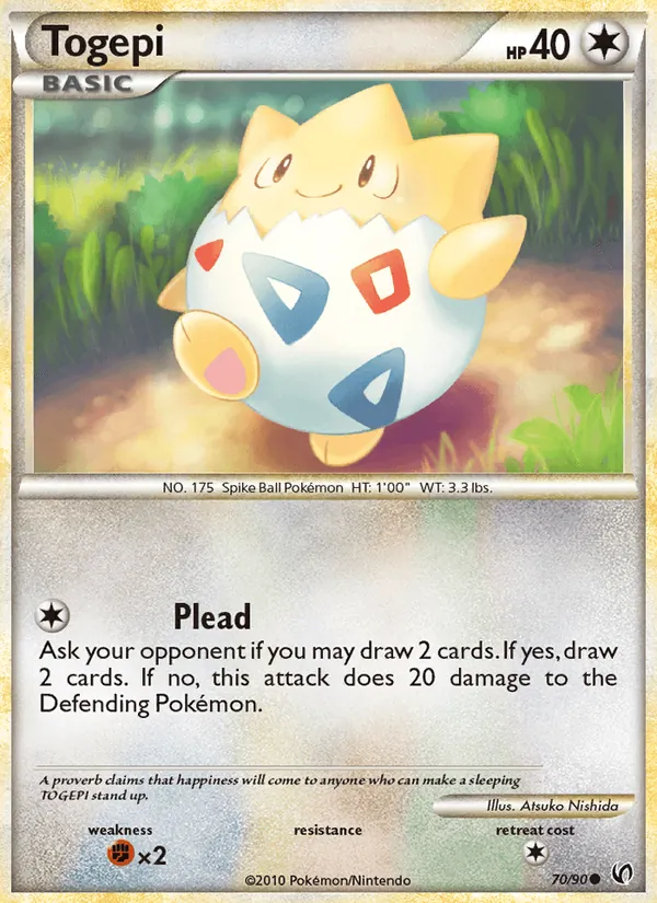Togepi - Undaunted Pokemon Card