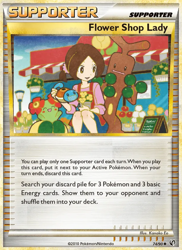 Flower Shop Lady - Undaunted Pokemon Card
