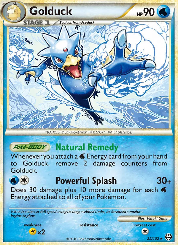 Golduck - Triumphant Pokemon Card