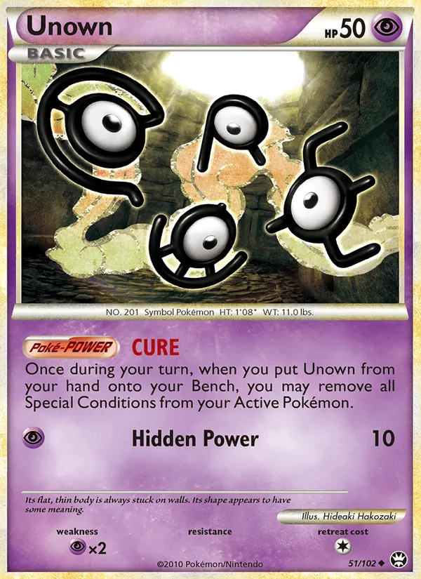 Unown - Triumphant Pokemon Card