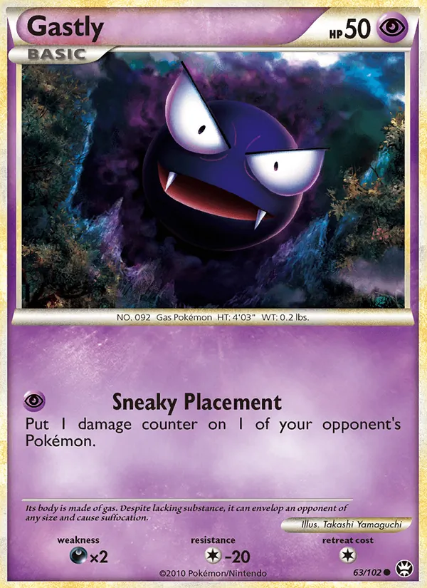 Gastly - Triumphant Pokemon Card