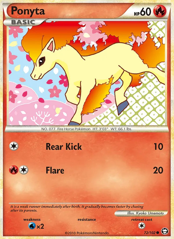 Ponyta - Triumphant Pokemon Card
