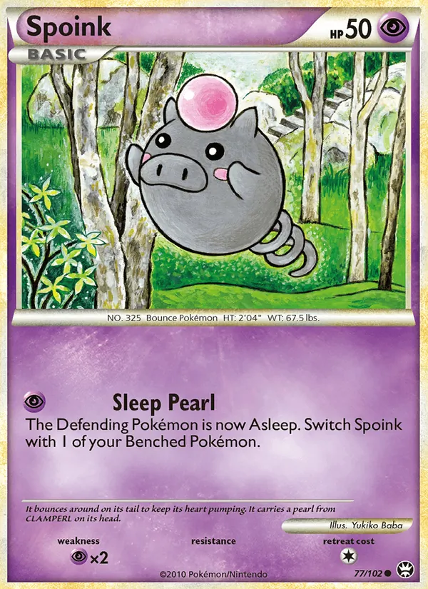 Spoink - Triumphant Pokemon Card