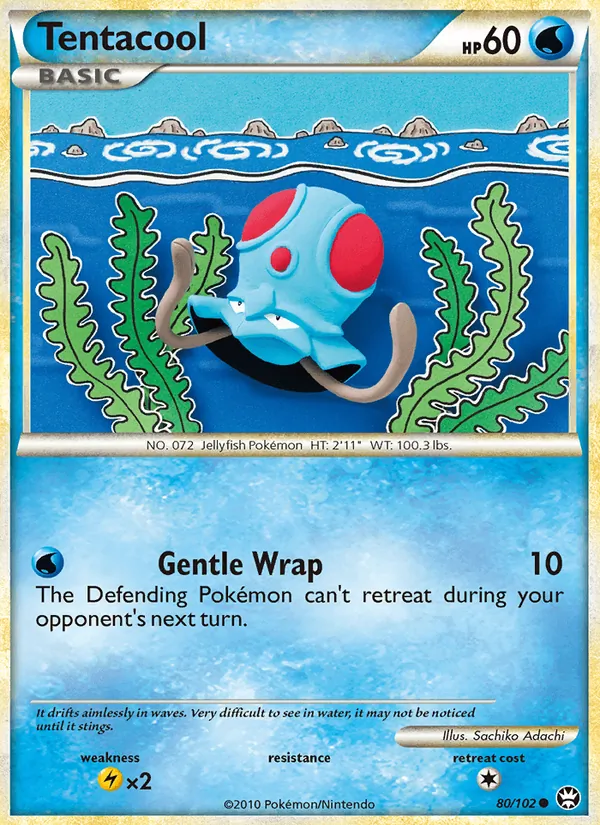 Tentacool - Triumphant Pokemon Card