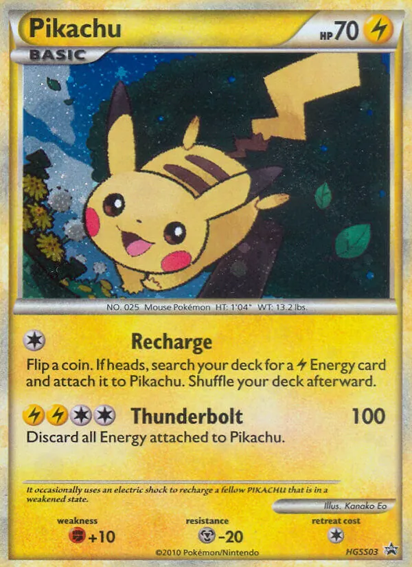 Pikachu - HGSS Black Star Promos Pokemon Card