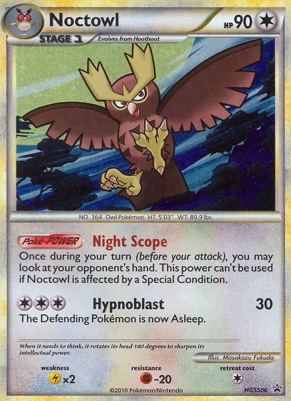 Noctowl - HGSS Black Star Promos Pokemon Card