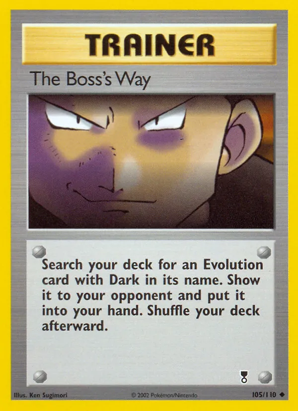 The Boss's Way - Legendary Collection Pokemon Card