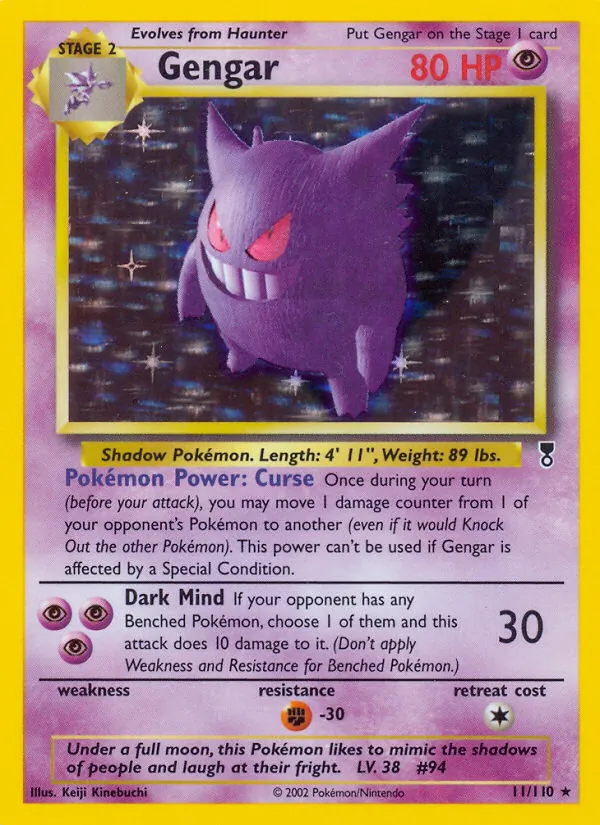 Gengar - Legendary Collection Pokemon Card