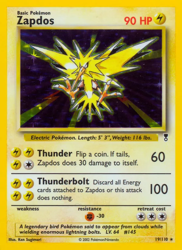 Zapdos - Legendary Collection Pokemon Card