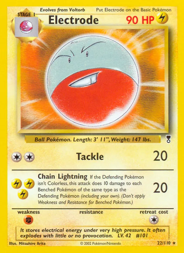 Electrode - Legendary Collection Pokemon Card