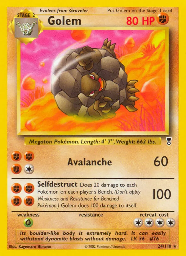 Golem - Legendary Collection Pokemon Card