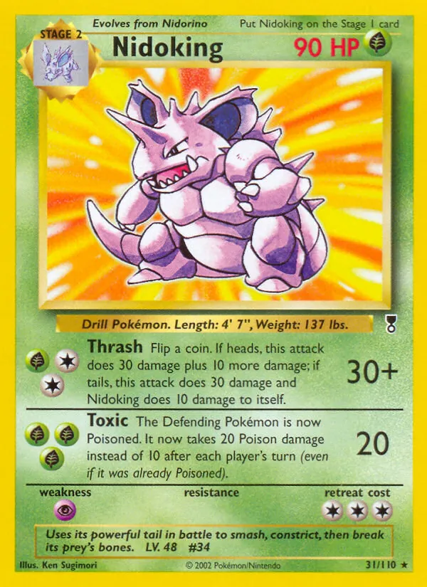 Nidoking - Legendary Collection Pokemon Card