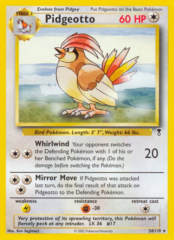 Pidgeotto - Legendary Collection Pokemon Card