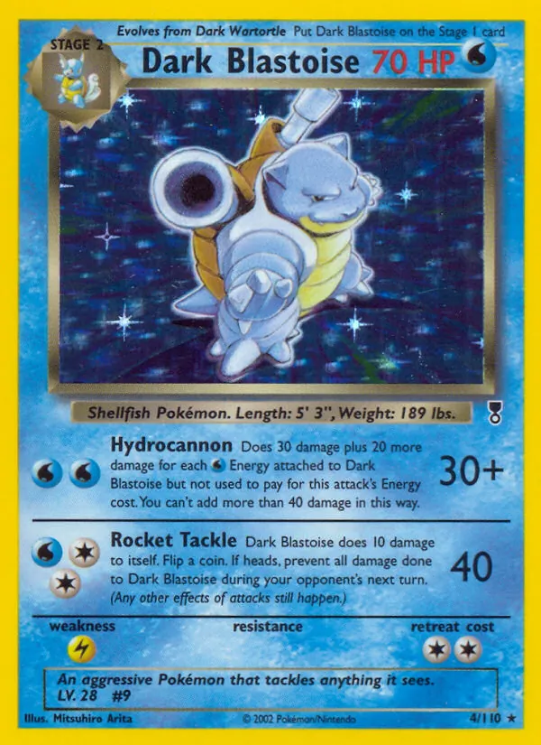 Dark Blastoise - Legendary Collection Pokemon Card