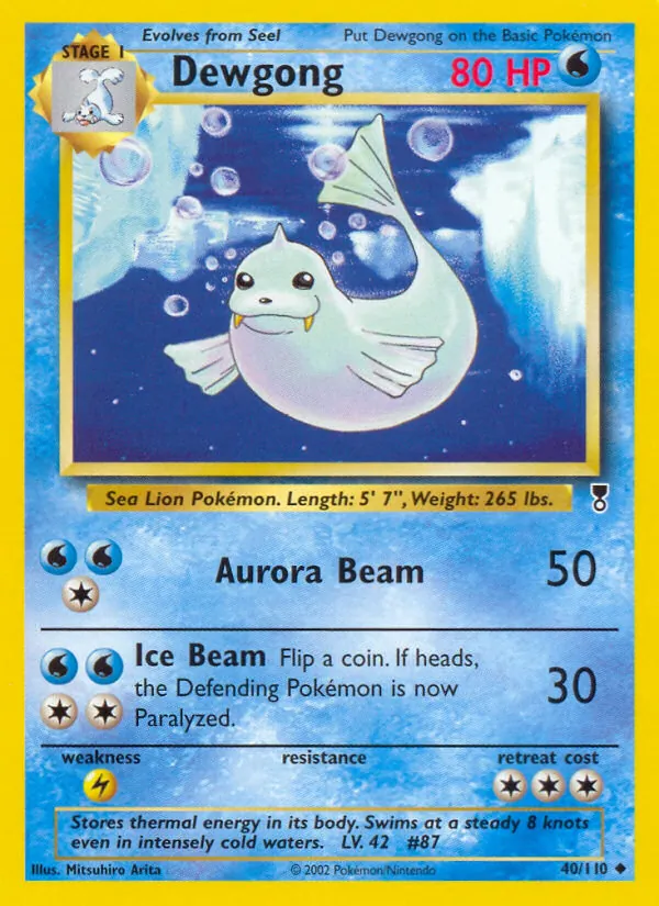 Dewgong - Legendary Collection Pokemon Card