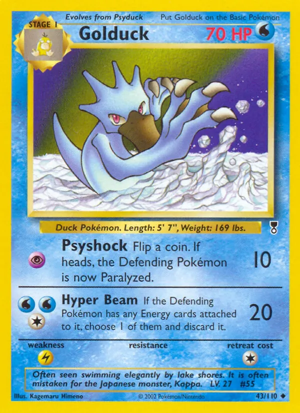 Golduck - Legendary Collection Pokemon Card