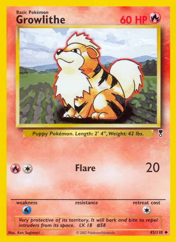 Growlithe - Legendary Collection Pokemon Card