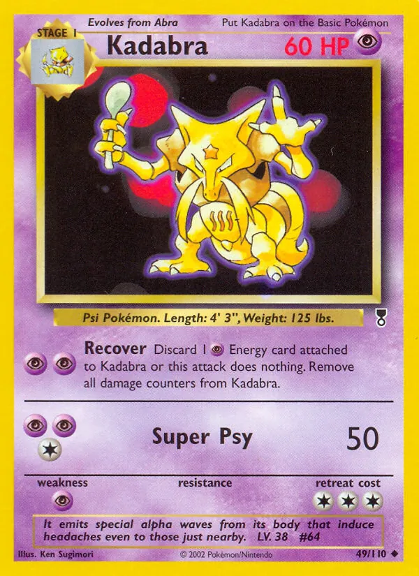 Kadabra - Legendary Collection Pokemon Card