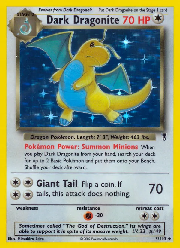Dark Dragonite - Legendary Collection Pokemon Card