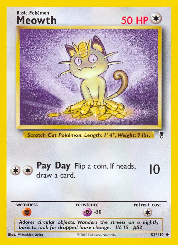 Meowth - Legendary Collection Pokemon Card