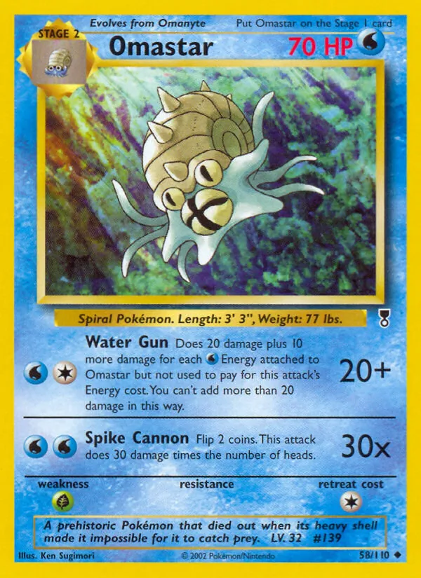 Omastar - Legendary Collection Pokemon Card