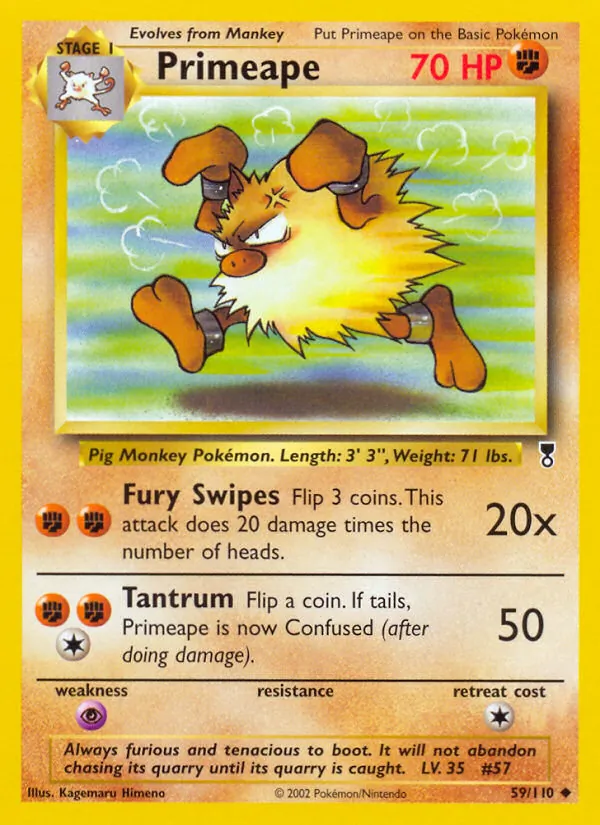 Primeape - Legendary Collection Pokemon Card