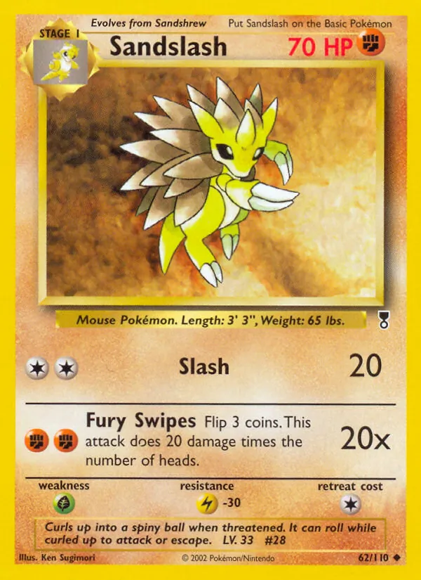 Sandslash - Legendary Collection Pokemon Card