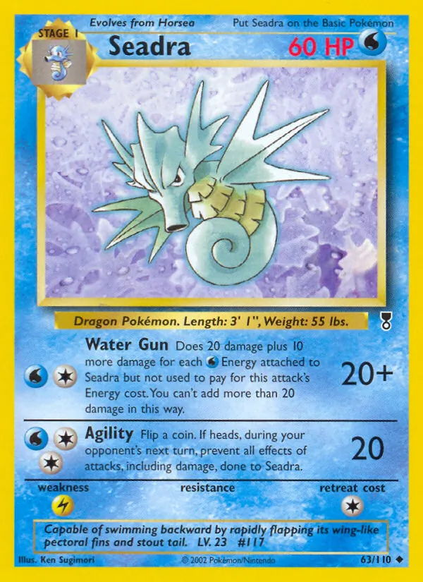 Seadra - Legendary Collection Pokemon Card