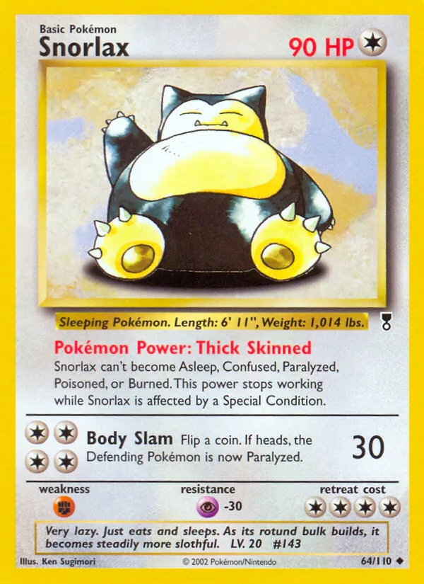 Snorlax - Legendary Collection Pokemon Card