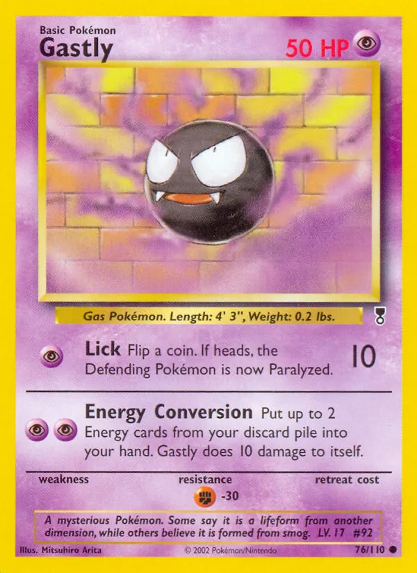 Gastly - Legendary Collection Pokemon Card