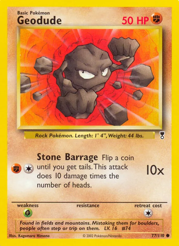 Geodude - Legendary Collection Pokemon Card