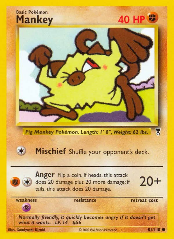 Mankey - Legendary Collection Pokemon Card