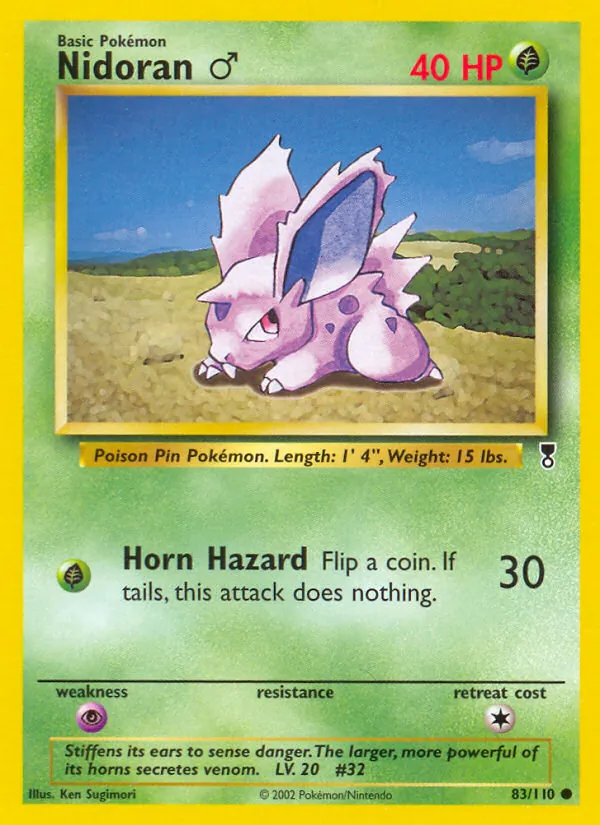 Nidoran♂ - Legendary Collection Pokemon Card