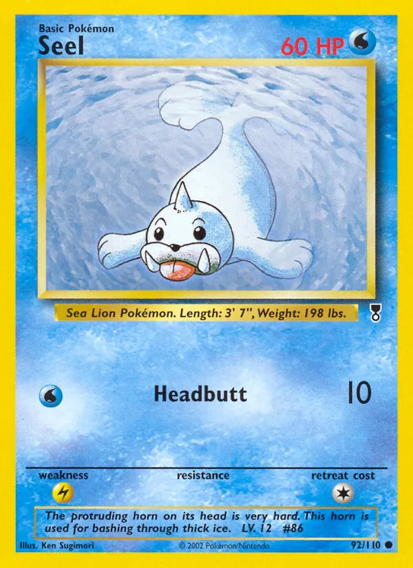 Seel - Legendary Collection Pokemon Card
