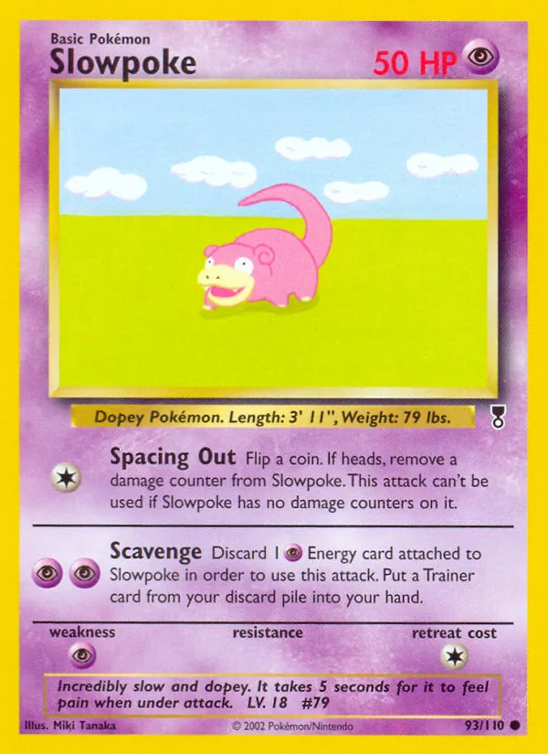 Slowpoke - Legendary Collection Pokemon Card