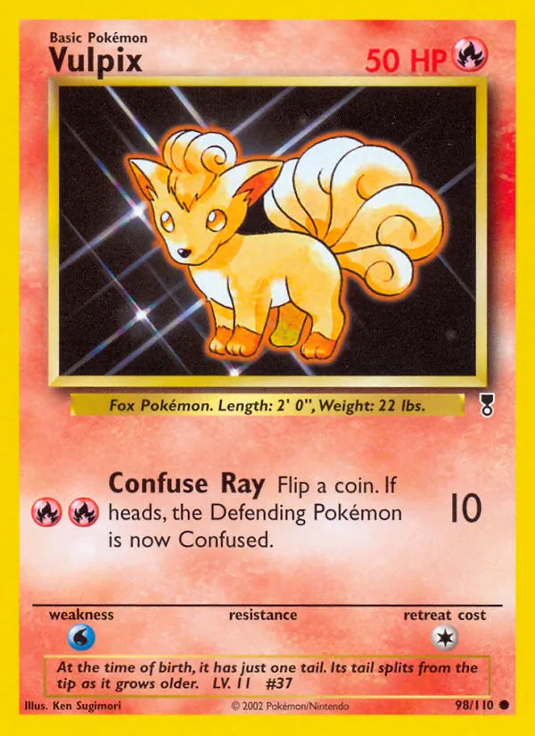 Vulpix - Legendary Collection Pokemon Card