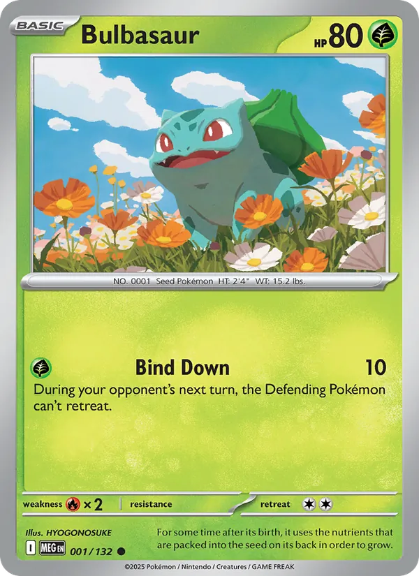Bulbasaur - Mega Evolution Pokemon Card