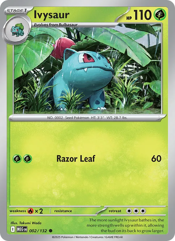 Ivysaur - Mega Evolution Pokemon Card