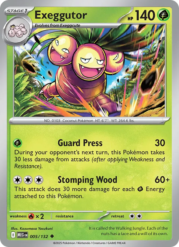 Exeggutor - Mega Evolution Pokemon Card