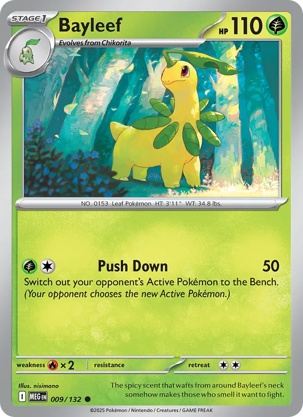 Bayleef - Mega Evolution Pokemon Card