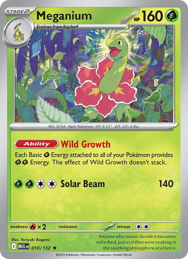 Meganium - Mega Evolution Pokemon Card