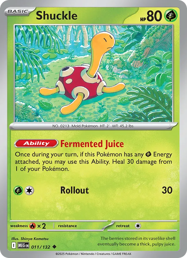 Shuckle - Mega Evolution Pokemon Card