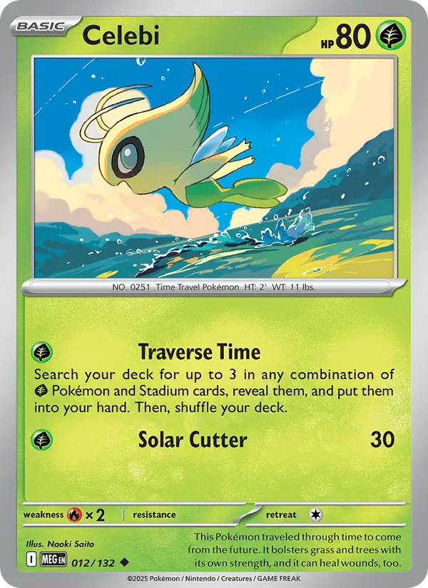Celebi - Mega Evolution Pokemon Card
